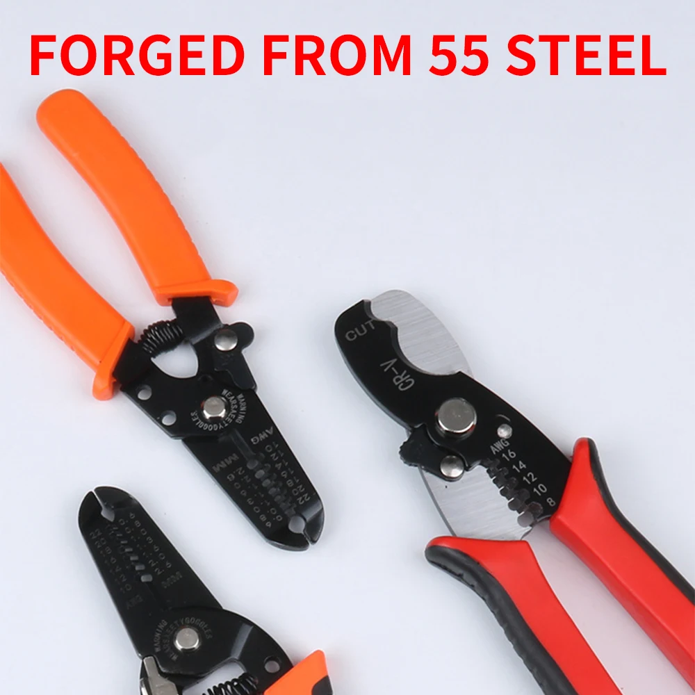 Multifunctional Wire Pliers Stripper Electrician Peeling Household Network Cable Wire Stripper Puller Stripper Tools