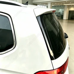 2Pcs ABS Glossy Black Plastic Car Rear Window Spoiler Side Wing Cover Trim For VW Touran 2016-2019 Body Kit Decoration