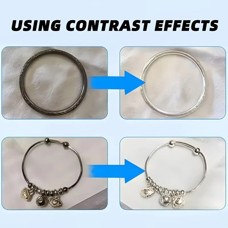 Jewelry Polishing Cream Gold Silver Jewelry Cleaner and Shine Restorer for Rings Necklaces Bracelets and Earrings