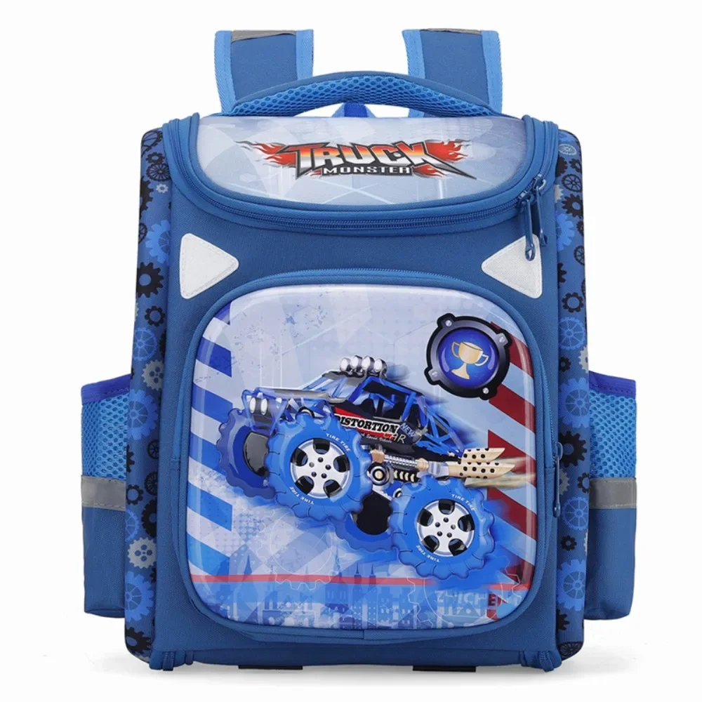 Popular Student Space Bag Super Lightweight 3D Shell Cartoon Image Car Cute Exquisite Suitable For Child In Grades 1-3 Backpack