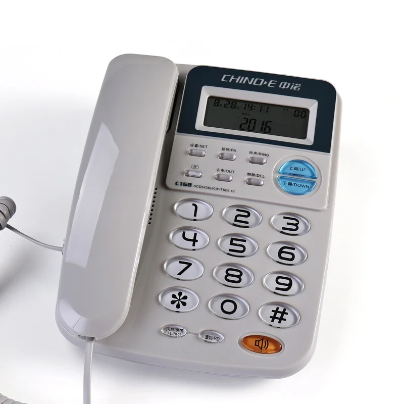 1Pc Fixed Telephone Home Wired Landline  Corded Desk Phone Caller ID Wired Telephone For Business Office Home