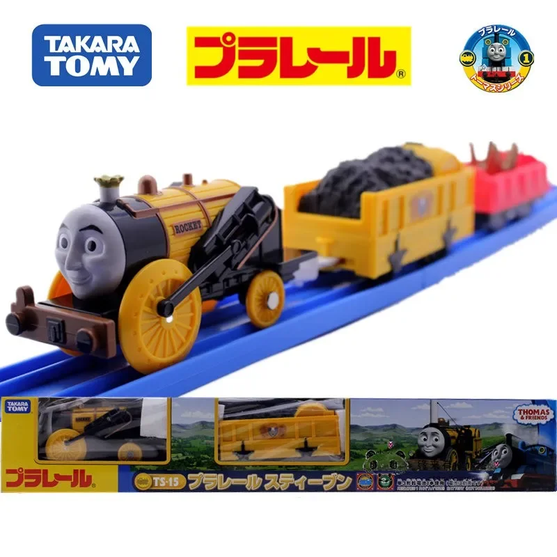 TAKARA TOMY Pule Road Road Thomas Rail TS-15 Stephen tren eléctrico modelo niño juguete, regalo de cumpleaños de vacaciones para niños