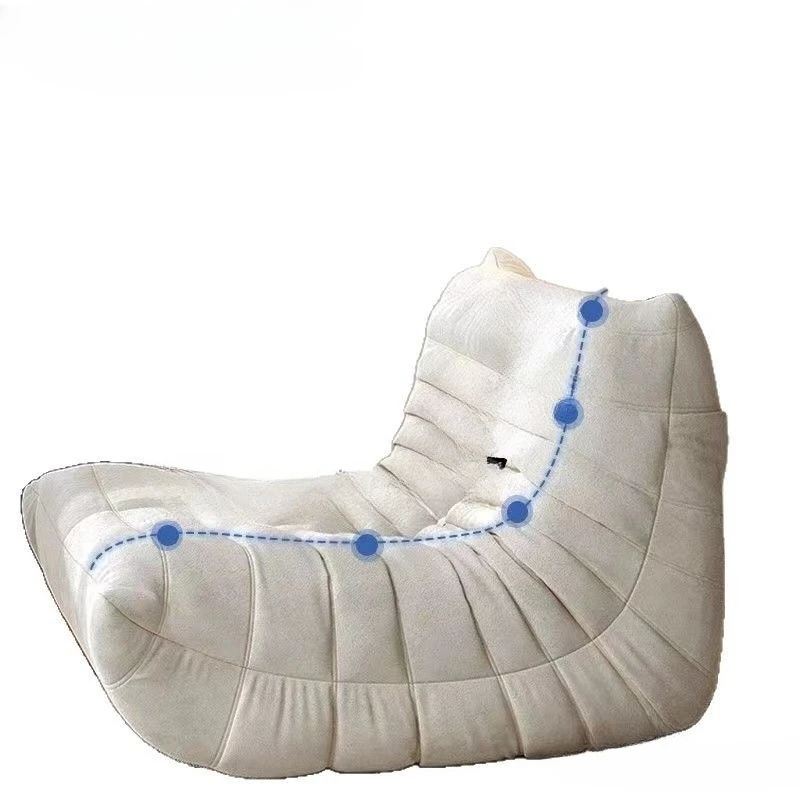 

Lazy sofa reclining bedroom balcony tatami single sofa Italian Internet celebrity lounge chair