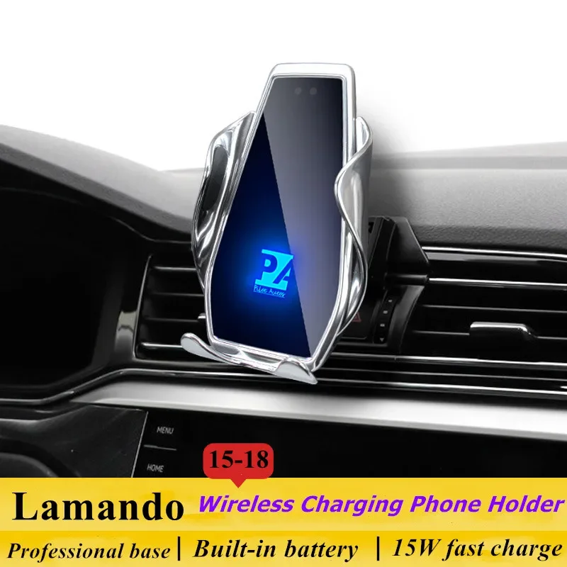 

2015-2018 для VW Lamando, держатель для телефона, беспроводное зарядное устройство, автомобильное крепление, навигационный кронштейн, поддержка GPS