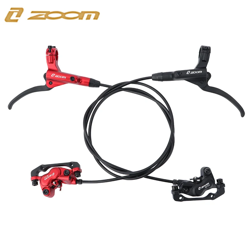 ZOOM HB-876 4 Pistons E-bike Hydraulic Brake Set Sensor Control Disc Brake Power Off for Scooter Electric Bicycle Accessories