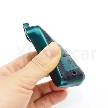 適用於三菱帕杰羅、藍瑟、運動版、日蝕、Cross、歐藍德、ASX 的 TPU 皮革汽車遙控鑰匙套配件 10 最佳銷售 三菱鑰匙圈套 - №6