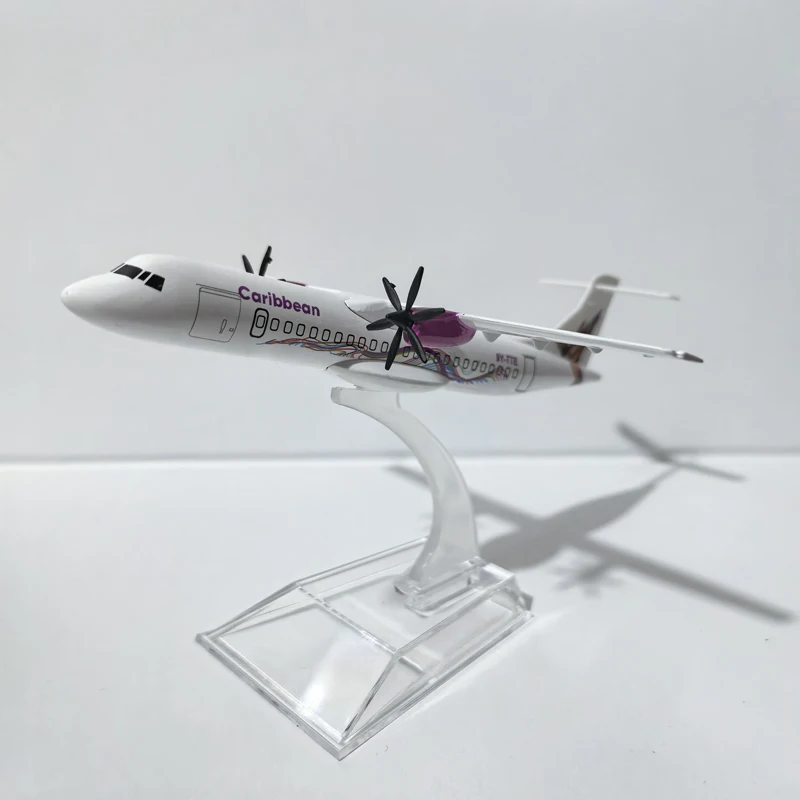 JASON TUTU 16cm Caribbean ATR Plane Airplane Model Aircraft Model Diecast Metal 1/400 Scale Planes ﻿