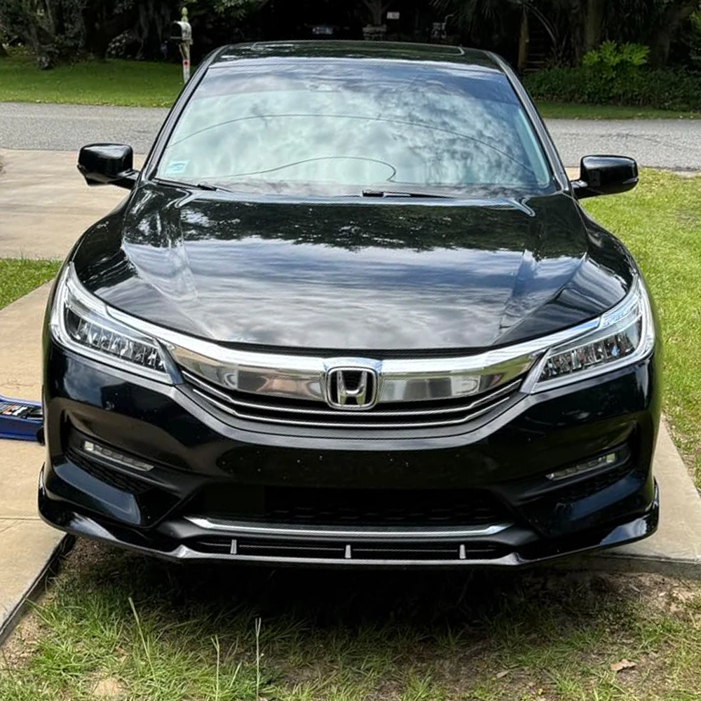 

For Honda Accord 4DR / Sedan 2016 2017 Car Front Bumper Splitter Lip Diffuser Body Kit Spoiler Guardn