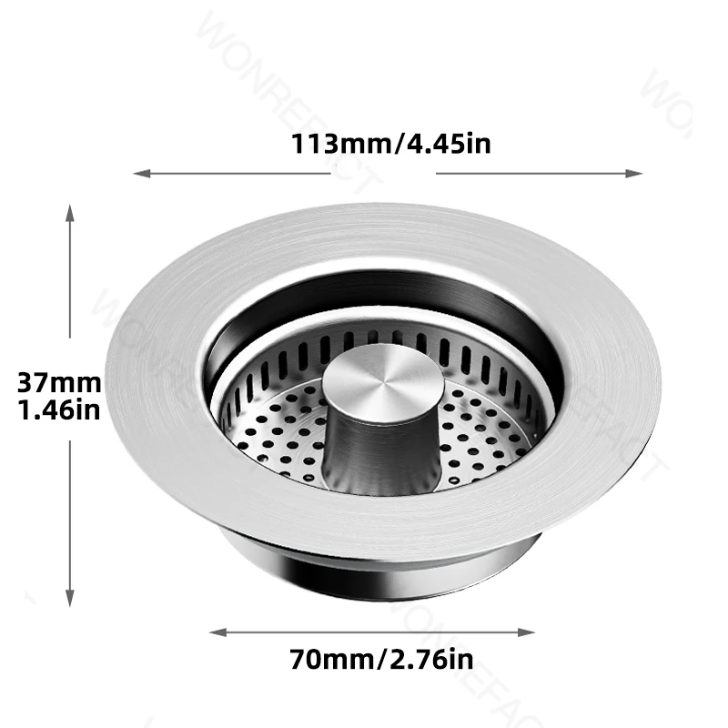 주방 싱크 배수 플러그 싱크 액세서리 싱크 필터 악취 방지 팝업 코어 푸시 버튼 배수관 액세서리