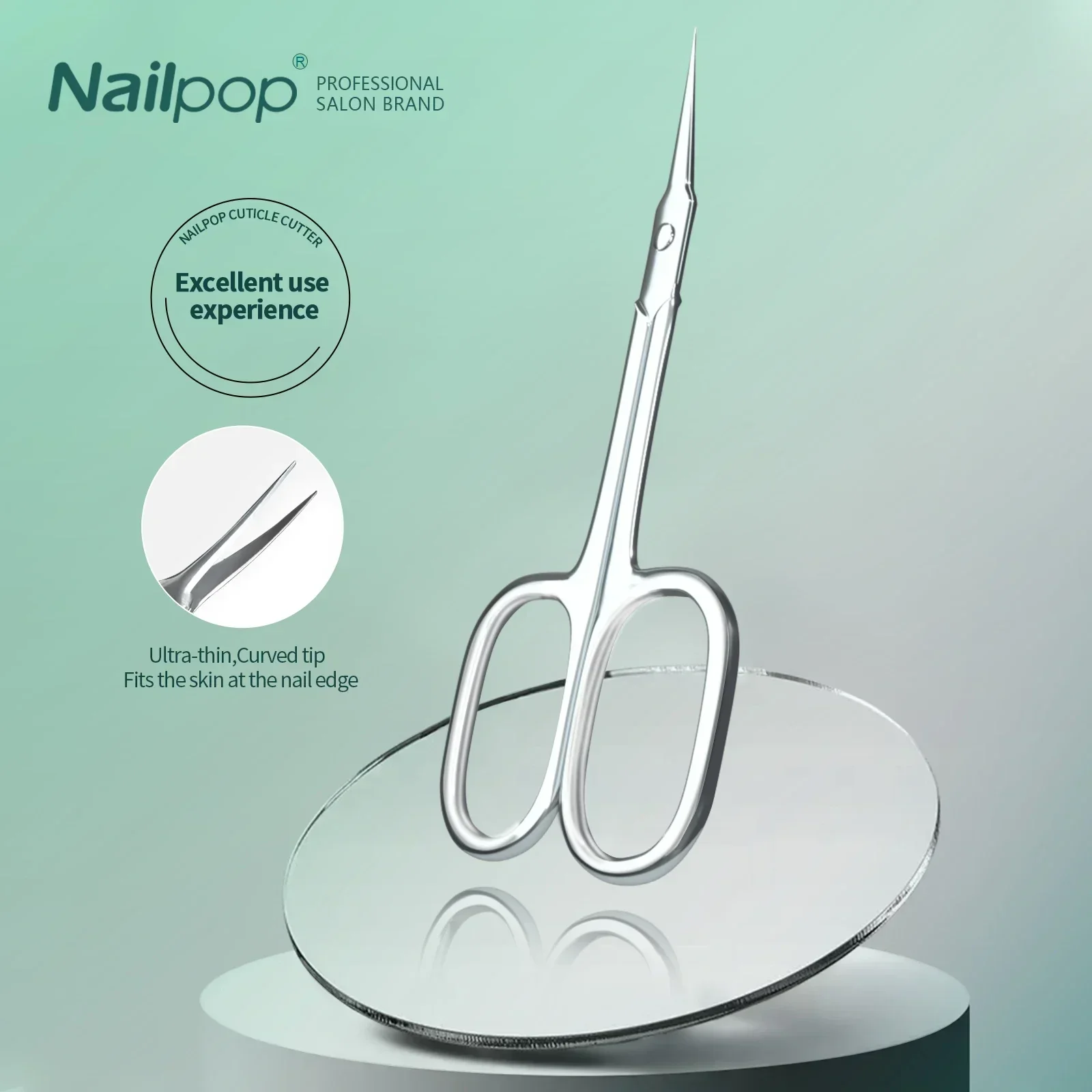 Nailpop – ciseaux à cuticules, coupe-cuticules, dissolvant de peau morte, manucure et pédicure, outils professionnels pour Nail Art