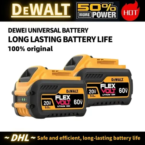 New 100% Original Dewalt 9.0Ah 20V/60V Power Tool Battery DCB206 DCB206 DCB205 DCB200 DCB203 For Dewalt power tool