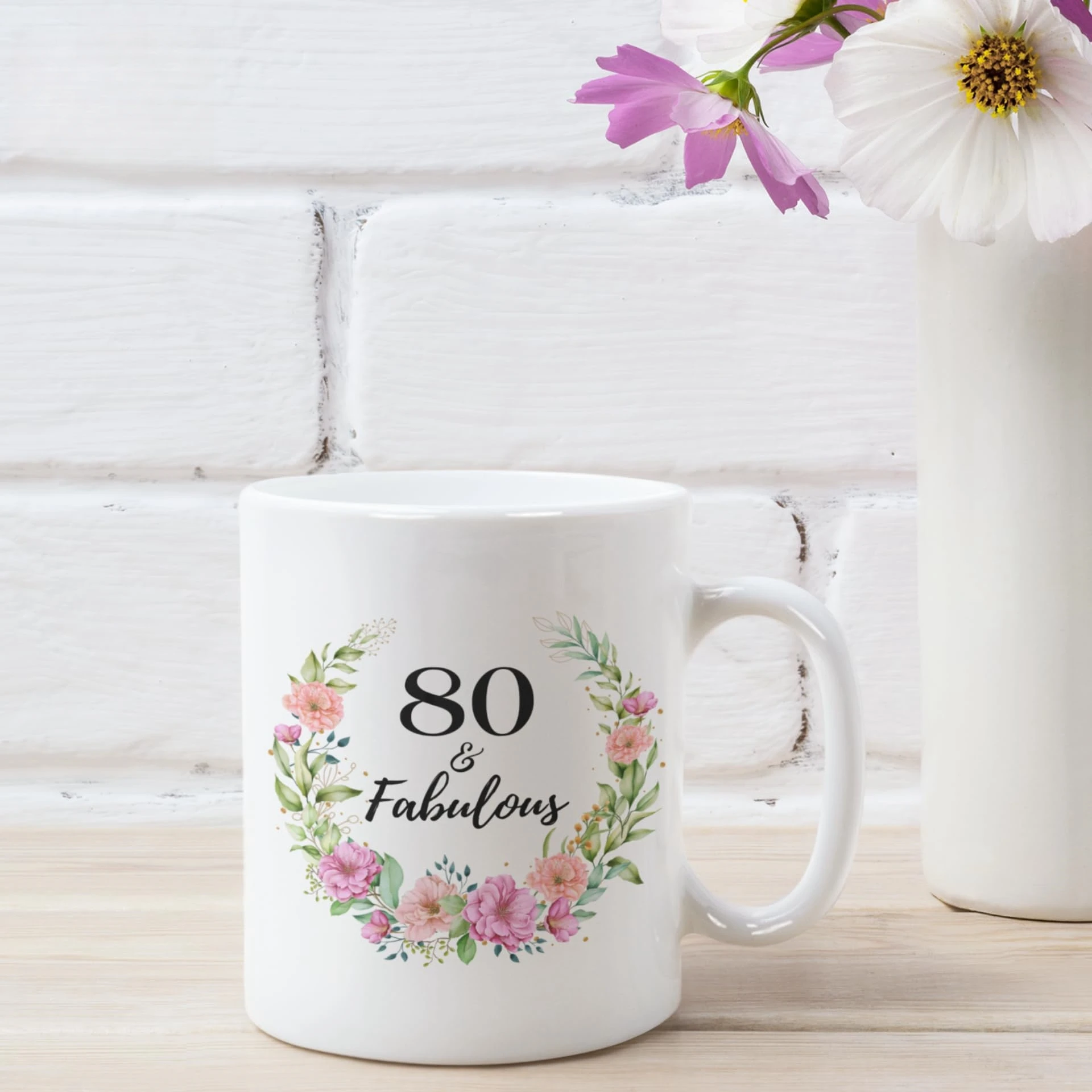 

80th Birthday Gifts for Women Coffee Mug Gifts for 80 Year Old Woman Gifts Ideas for 80th Birthday Creative Cup Cute Mugs Gifts