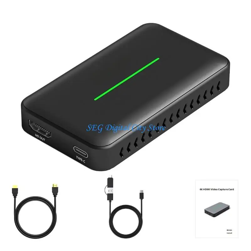 

U75B Plug and Play High Definition Multimedia 4K60Hz Card for Live Broadcasts Recordings Featuring Minimal and