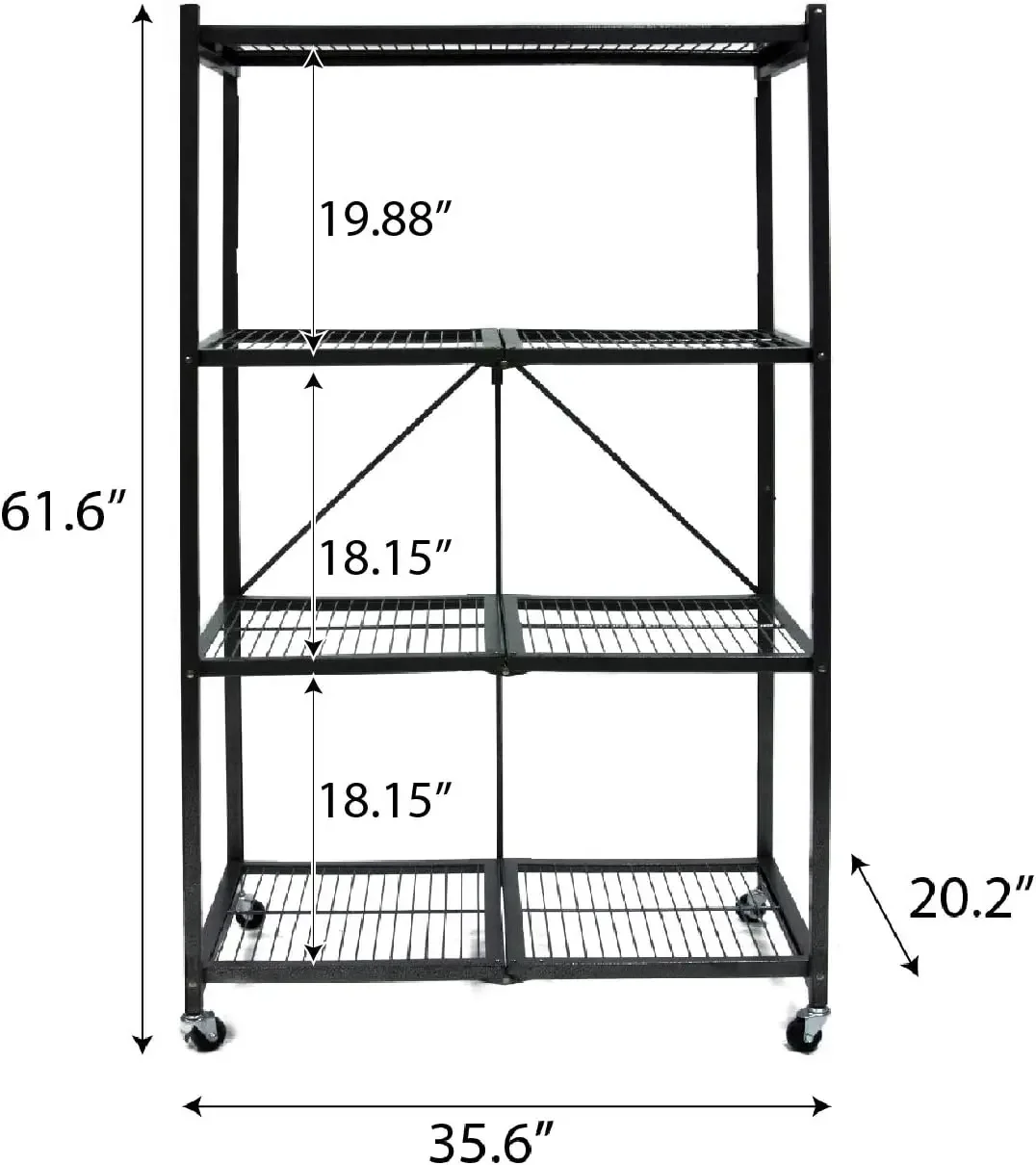 4 Tier Multipurpose Folding Storage Unit