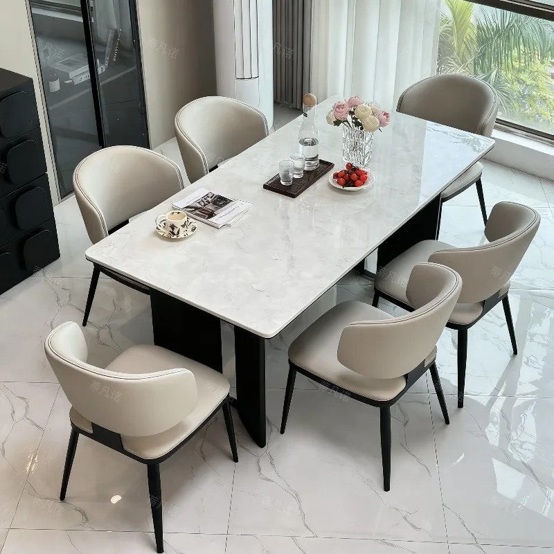 

Restaurant Luxury Dining Table Modern Chairs Coffee Lounge Designer Dining Table Kitchen Center Muebles Living Room Furniture