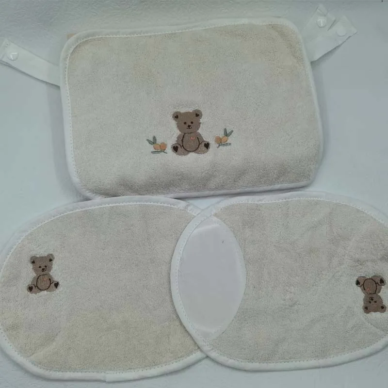 3 Stks/set Ins Korea Baby Bib Zuigen Met Borst Bite Handdoek Schouder Katoen Taille Kruk Accessoires Handdoek Draagzak Speeksel tow