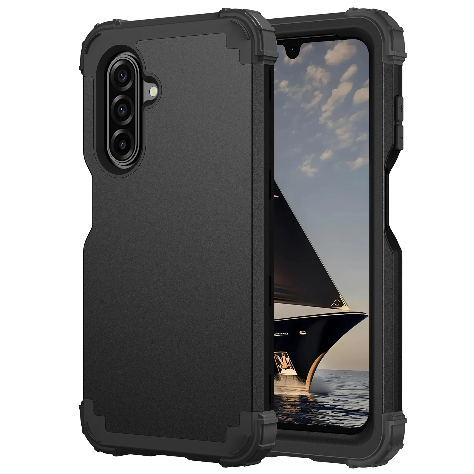 Wytrzymałe, hybrydowe, solidne etui ochronne odporne na wstrząsy i uderzenia do Samsung Galaxy A17 5G, model 2025 — zdjęcie produktu 7