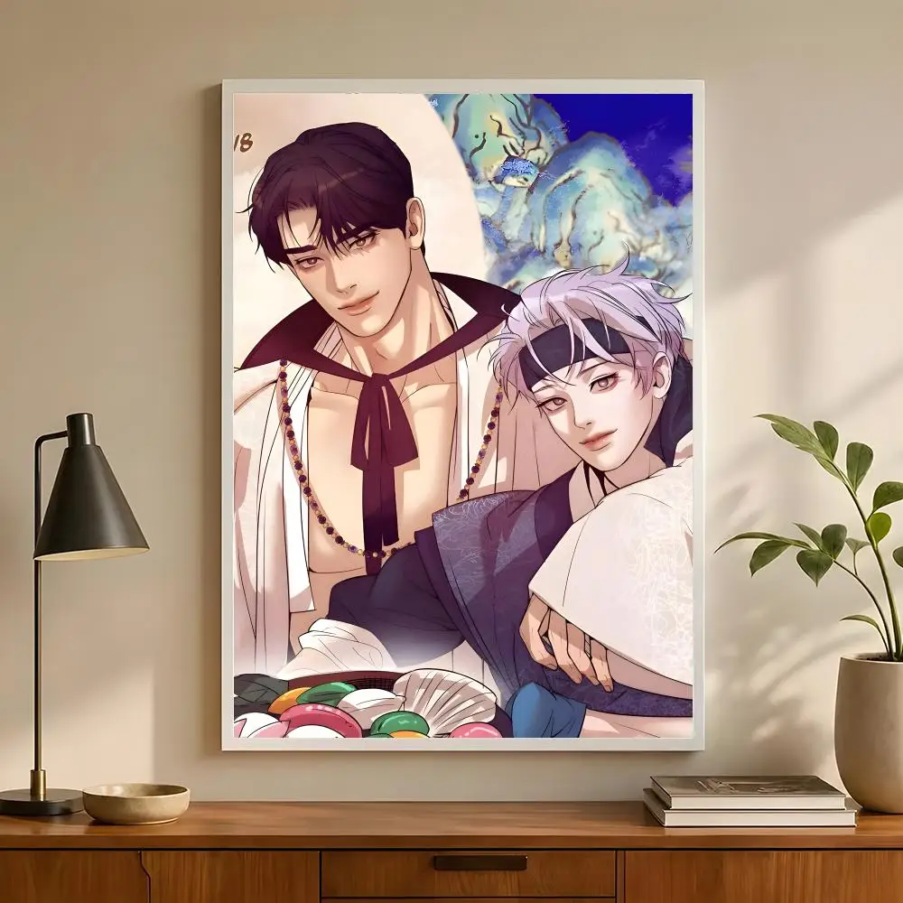 Comic Bl Manhwa Pearl Boy Poster Large Wall Mural Art Print for Living Room Home Decor and Present Ideas