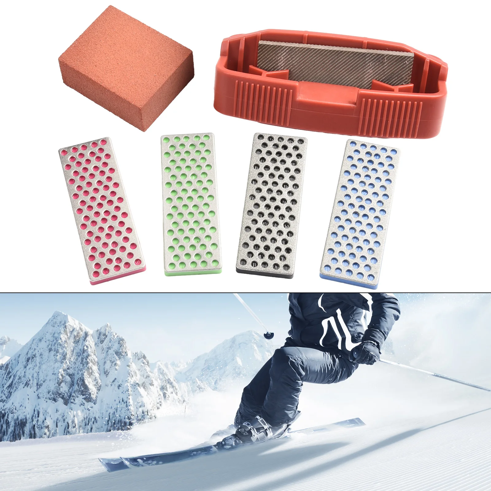 Imagem -06 - Ski-edge Sharpeners para Snowboarding Tuning Tool Reparação e Manutenção Ferramentas Care Kit Ski Sharpener Snowboarding