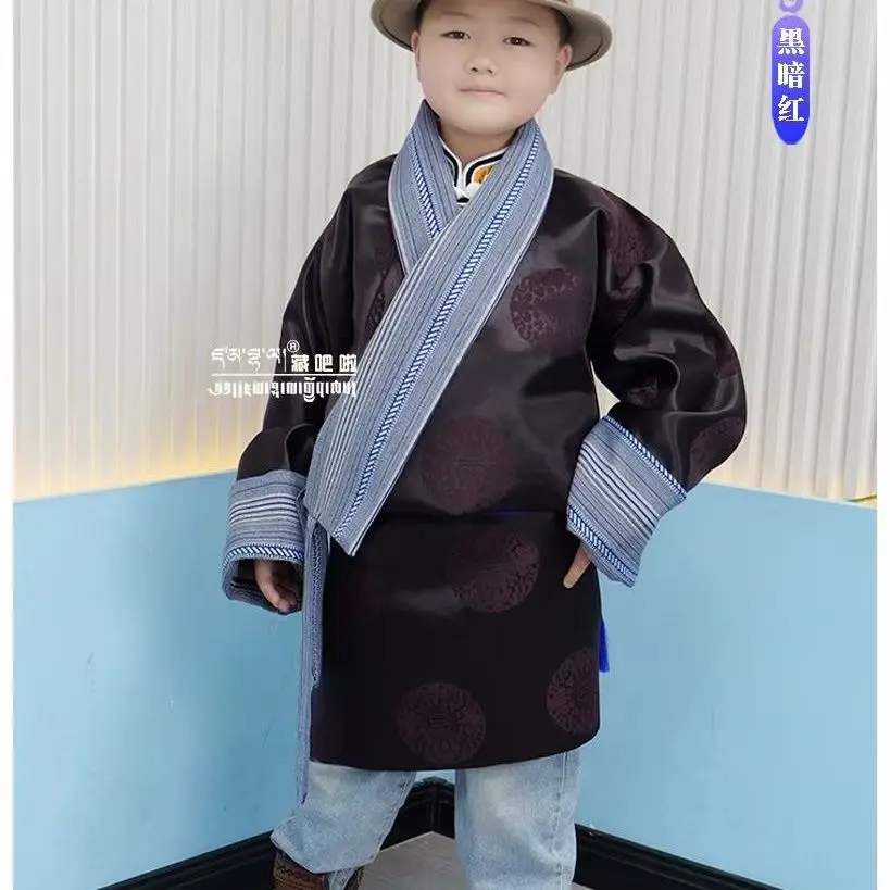 Filles enfants danse Kangba vêtements tibétains nouvelle Robe tibétaine mode tibétaine