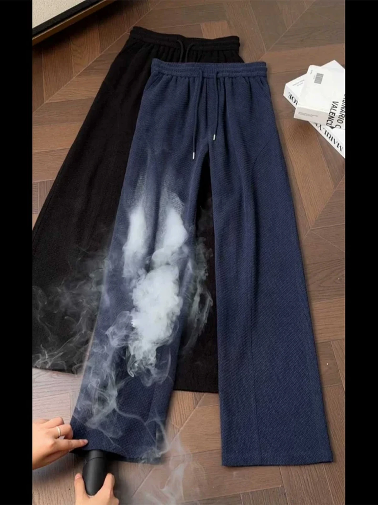 

Cleanfit Cool Feeling American Style Casual Pants Men's Summer Loose Straight Micro Flared Pants Slanted Cut Knife