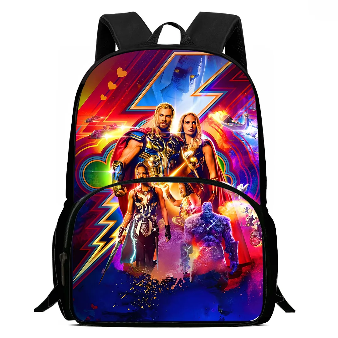 Ransel anak-anak anime hero Thor anak laki-laki dan perempuan hadiah ulang tahun siswa tas sekolah anak kapasitas besar berkemah ransel tahan lama