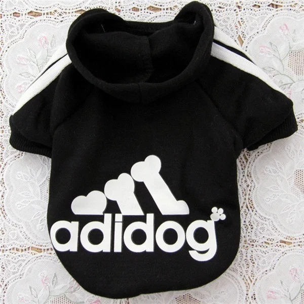 Fashion Adidog Autumn Winter Dog Puppy Hooded Jacket Coat Warm New Sweater Pet Clothes