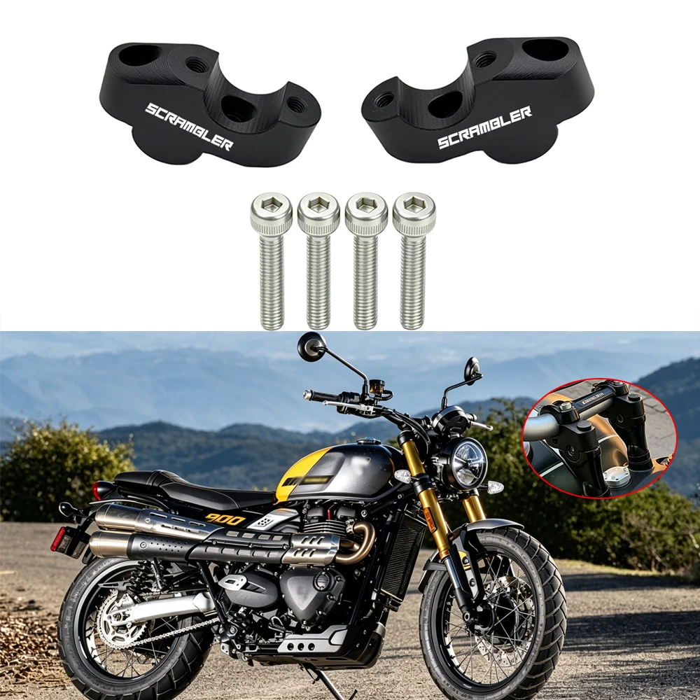 Motorcycle Clamp Mount Handle Bar Riser Move Back Parts Handlebar Risers Up For Scrambler 900 2026