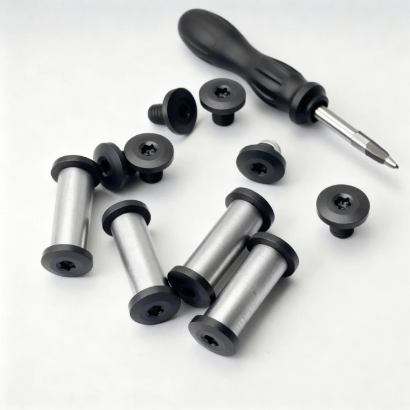 Stainless Steel M3.5 Folding Knife Lock Screws Spindle Rivets 10 Sets DIY Handle Make Replacement Parts
