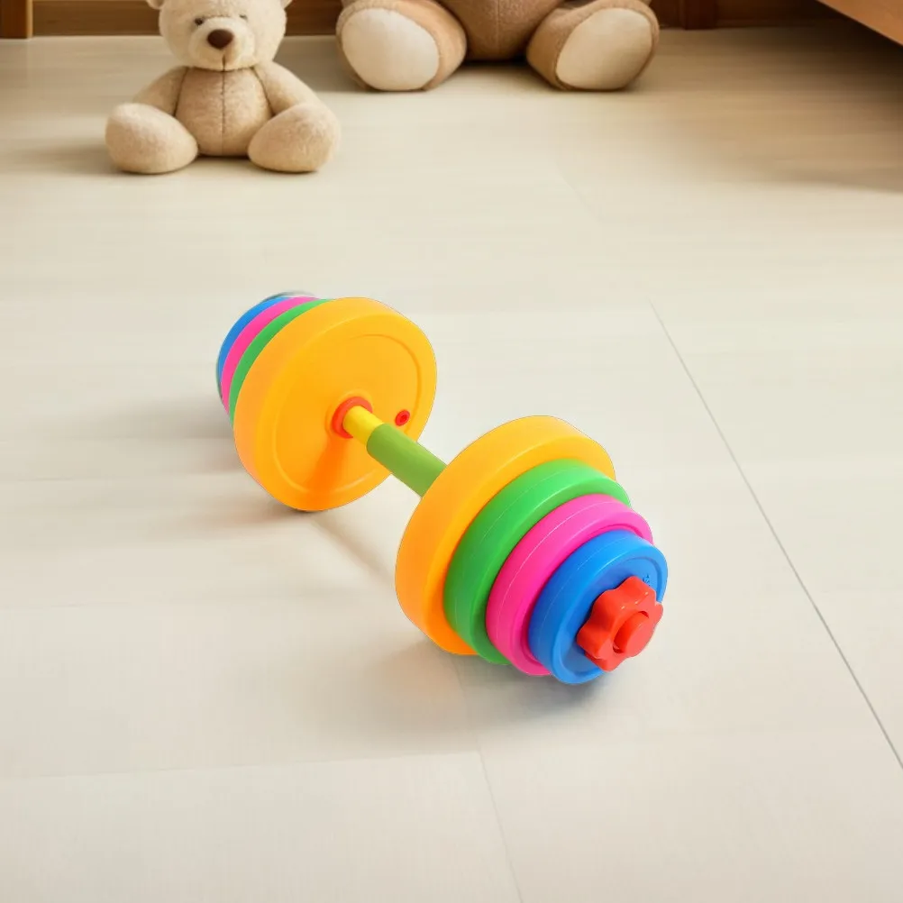 2Pcs Children Dumbbell Set Bright Color Adjustable Waterfillable Plastic Dumbbells for Kids Strength Training Motor Skills