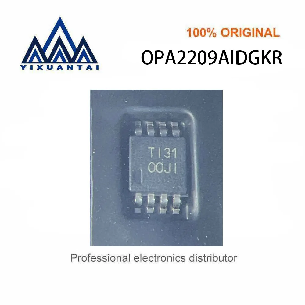 10pcs/Lot  OPA2209AIDGKR OPA2209AIDGKT OPA2209AIDGKRG4 Marking  00JI  OOJI【IC OPAMP GP 2 CIRCUIT 8VSSOP】New