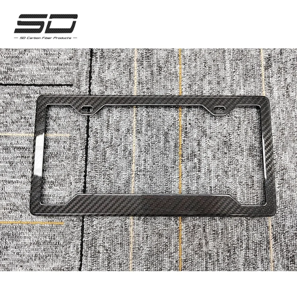 High Quality Dry Carbon fiber License Plate Frame For all Cars