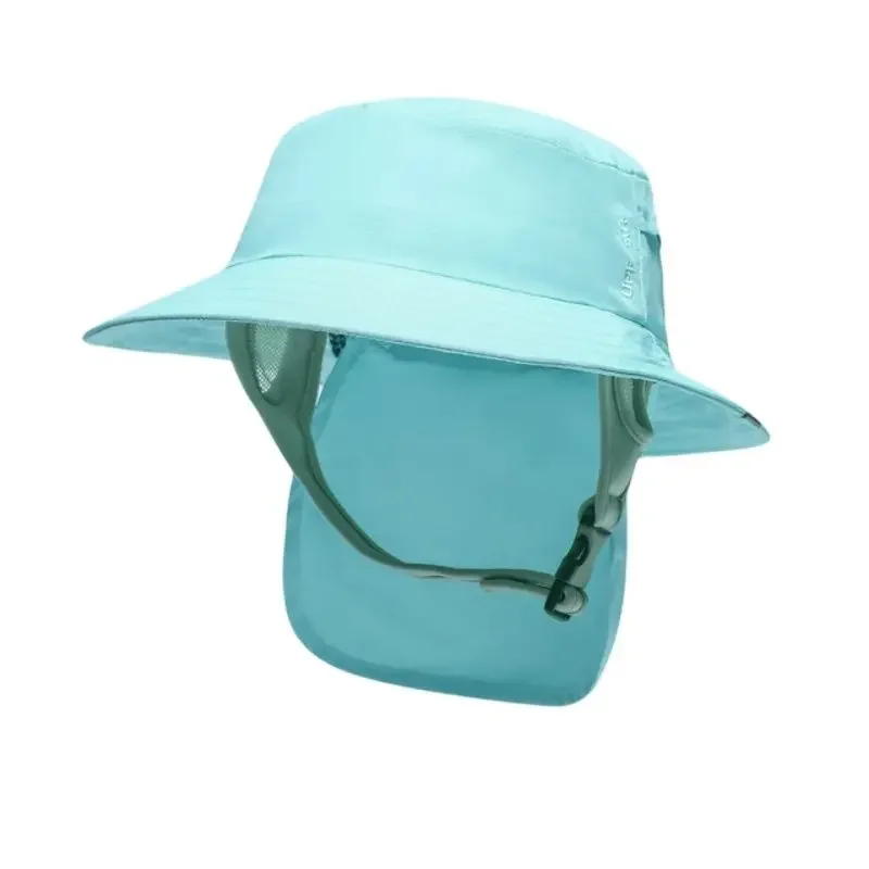 Summer Beach Surfing Hat Men Women Bucket Hat Breathable Shade Waterproof Seaside Wide-brimmed Hat Quick-drying Sunscreen Cap