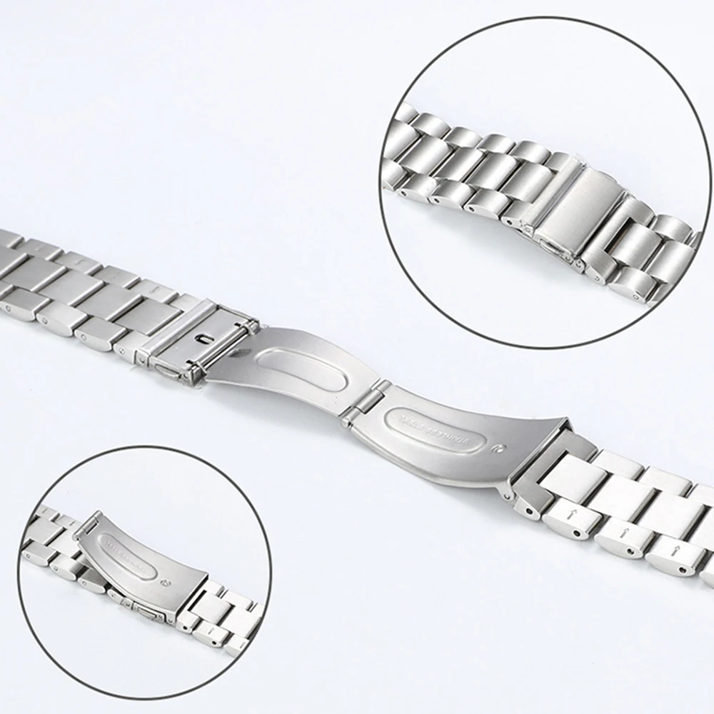 Correa de reloj milanesa/acero inoxidable de liberación rápida de 22mm y 20mm para Galaxy Watch 3 42 46mm Gear S3 Active 2 Huawei GT3 Pro Gt2e