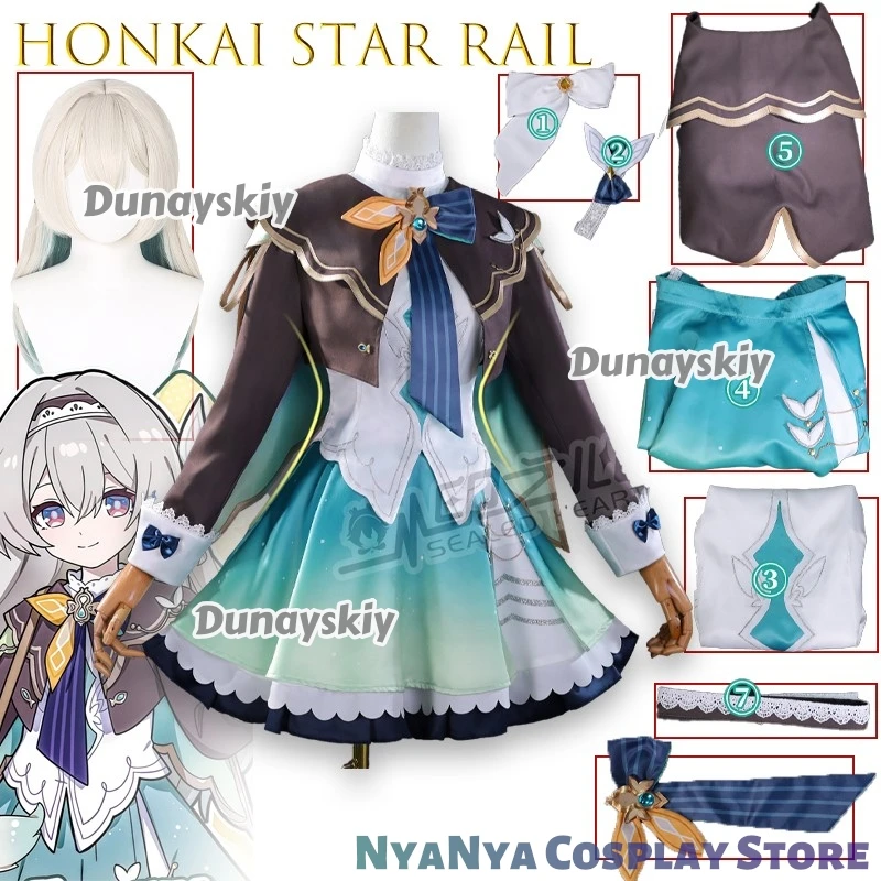 

Honkai Star Rail Firefly Cat Girl Косплей disfraz Набор для женщин Милый наряд с персонажем аниме в японском стиле Kawaii Fashion Party