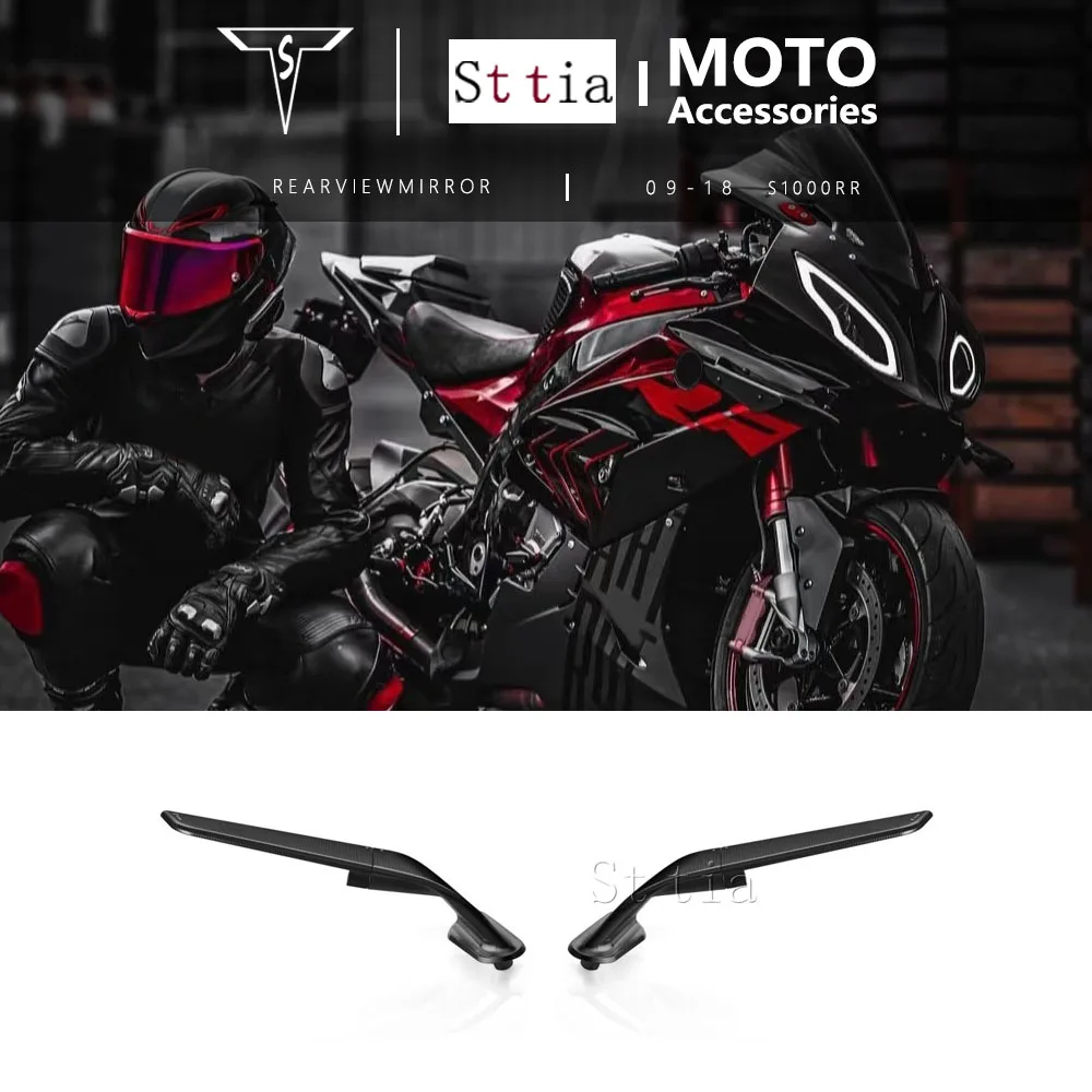 

For BMW S1000RR 2009-2018 S 1000 RR 1000rr Motorcycle Rearview Side Mirrors Fixed Wing Adjust Side Mirror Accessories 2017 2016