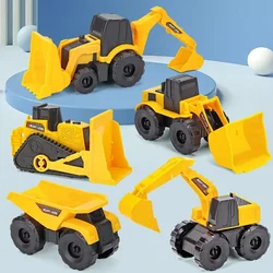 5PCS Construction Toy Cars Including Backhoes, Dump Trucks, Excavators, Loaders, Bulldozers - Boys Outdoor Beach Truck Toys