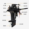DDP 선외 엔진, 항카이 보트 엔진, 선외 모터, 바다 두, 25 HP, 2 스트로크, 25 HP, 2 Temps, 보트 해양 장비 4