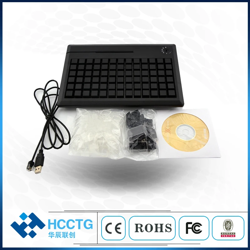 Windows 78 Keys POS Programmable Keyboard Membrane Keys for Commercial Retail KB78