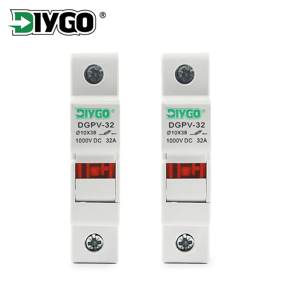 

Solar PV 1000V Fuse Holder Suitable for 10*38mm PV Fuse Link for Solar System Protection Base Photovoltaic Protector No Fuse