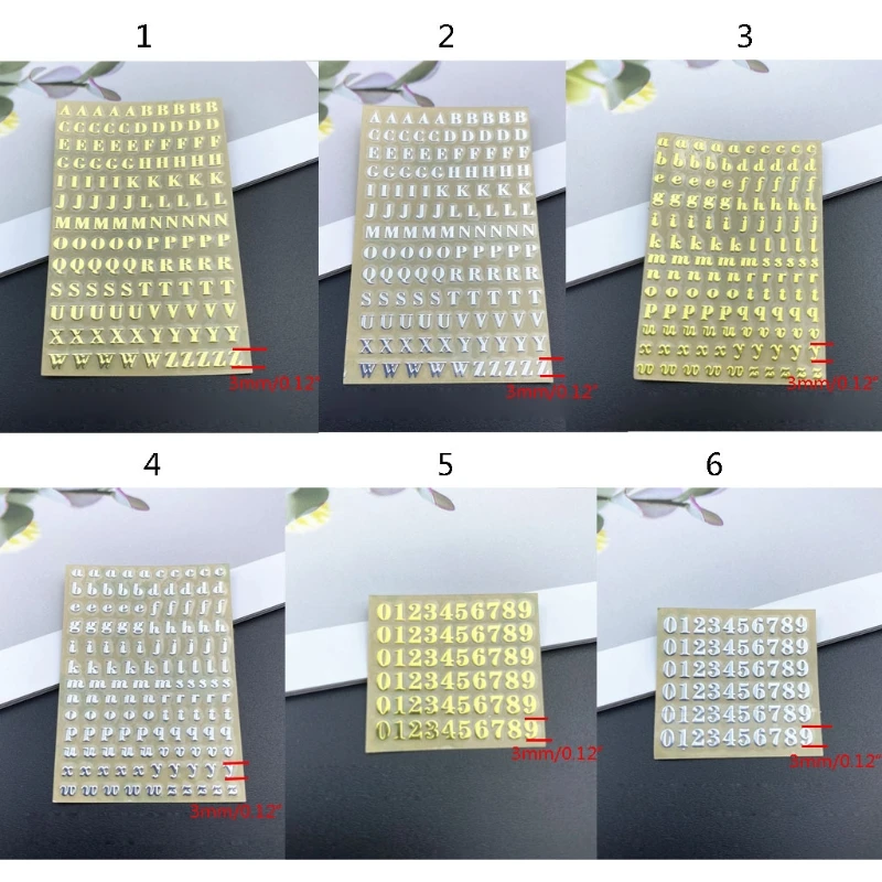 Letters Numbers Sticker for Graduation Handicraft Art Decoration Supplies