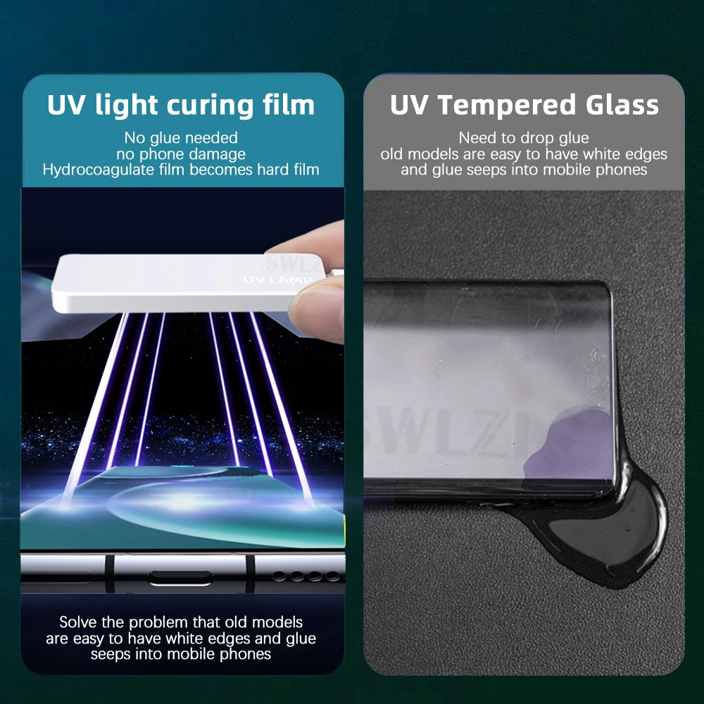 5/3/1 sztuk pełna pokrywa dla Honor magic 3 4 pro plus 5 Ultimate światło ultrafioletowe utwardzania film X40 V40 lite telefon screen protector nie szkło