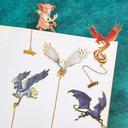 New Harries Animal Bookmarks Metal Creative Potters Gryffindor House Malfoy Student Gifts Decorations Classic Design