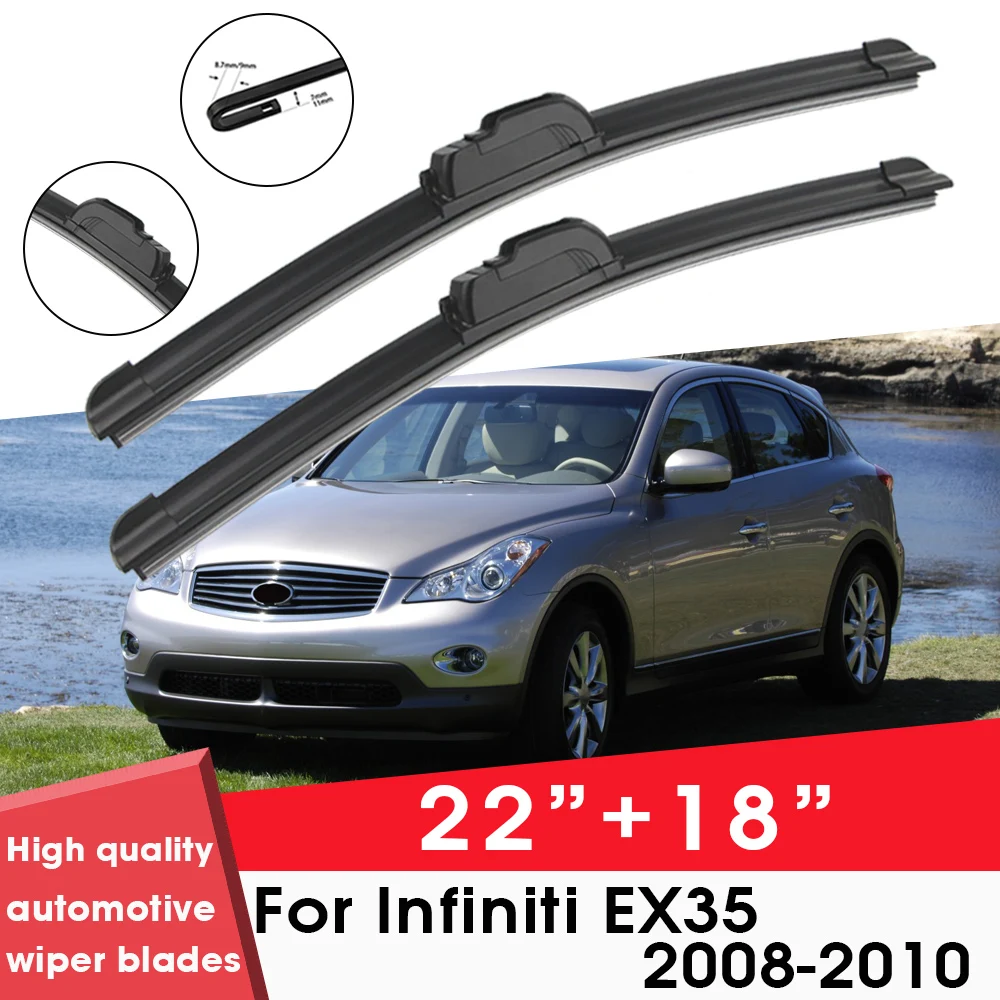 

BEMOST Car Wiper Blades Front Window Windshield Rubber Refill Wiper For Infiniti EX35 2008-2010 22"+18" Car Accessories