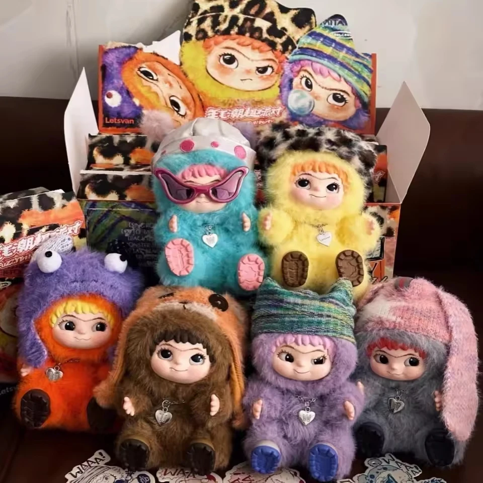Wakuku raposa & coelho truque tratar caixa cega anime figuras de pelúcia pingente boneca pendurado ornamentos saco acessórios na moda brinquedo presente