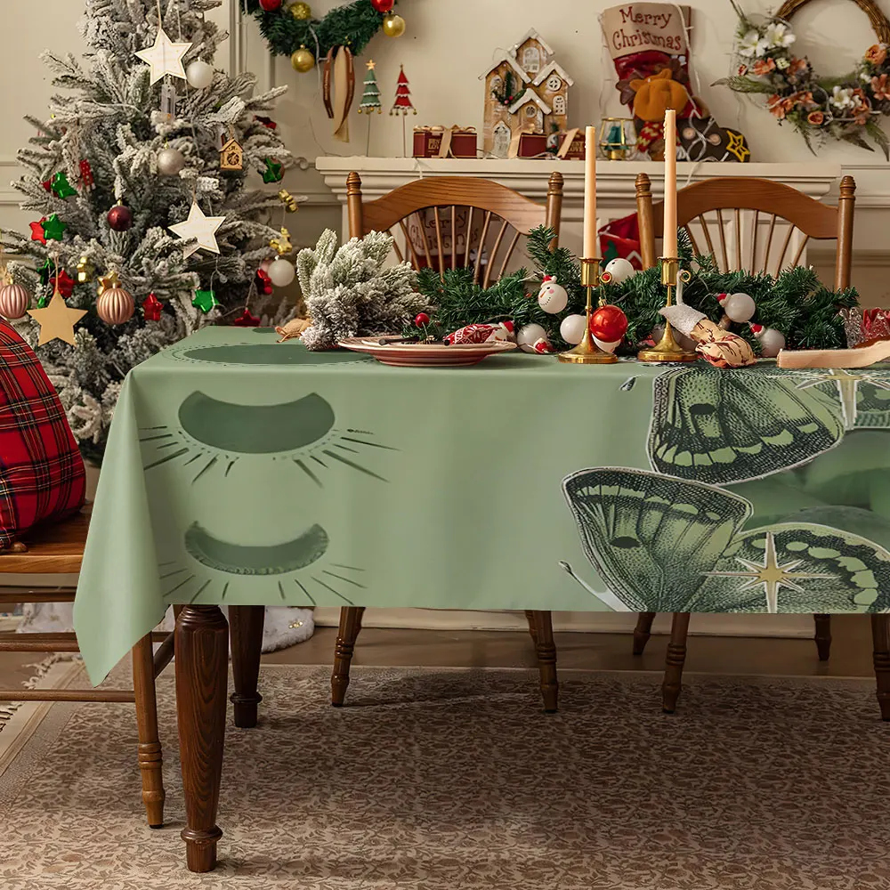 Lucky Shimmer Waterproof table cloth, splash-proof tablecloth, for party, Halloween, Christmas, dining, camping
