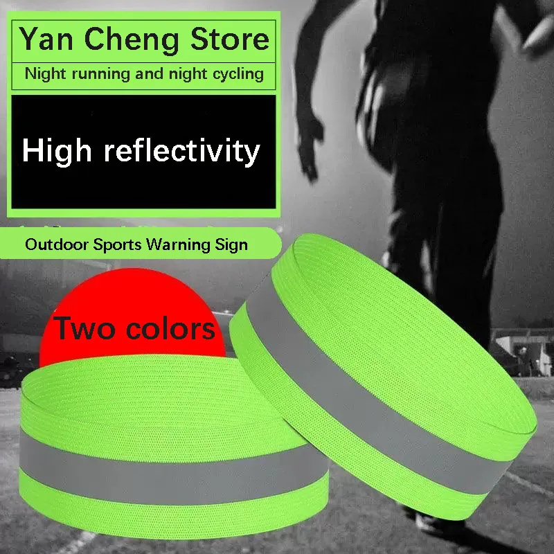 

Reflective Bicycle Leg Straps with Ankle Braces Warning Straps for Night Riding Safe Cycling Gear Nighttime Running Gear