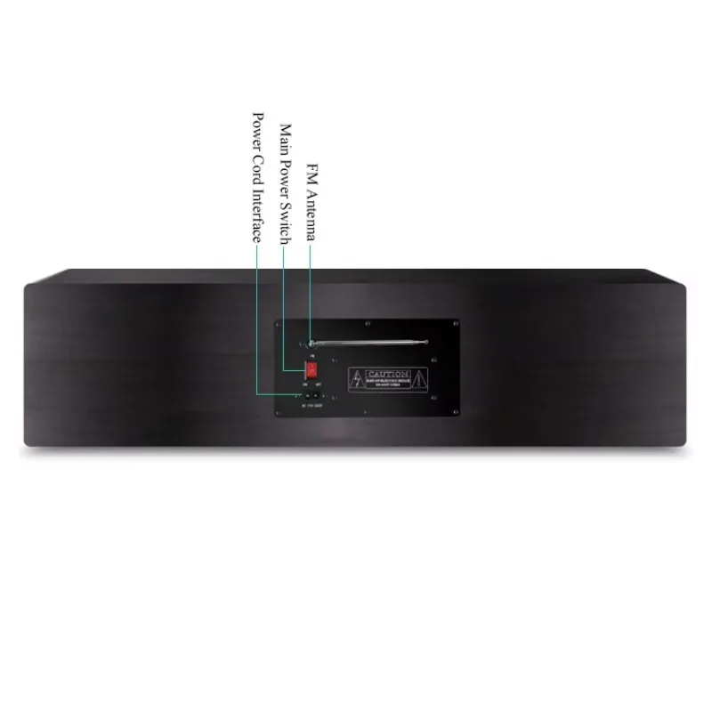 All in One CD Player Built in 4 Inch Speaker 2 Way Crossover Wireless Bluetooth Home HIFI CD Music Player FM Radio USB SD Input