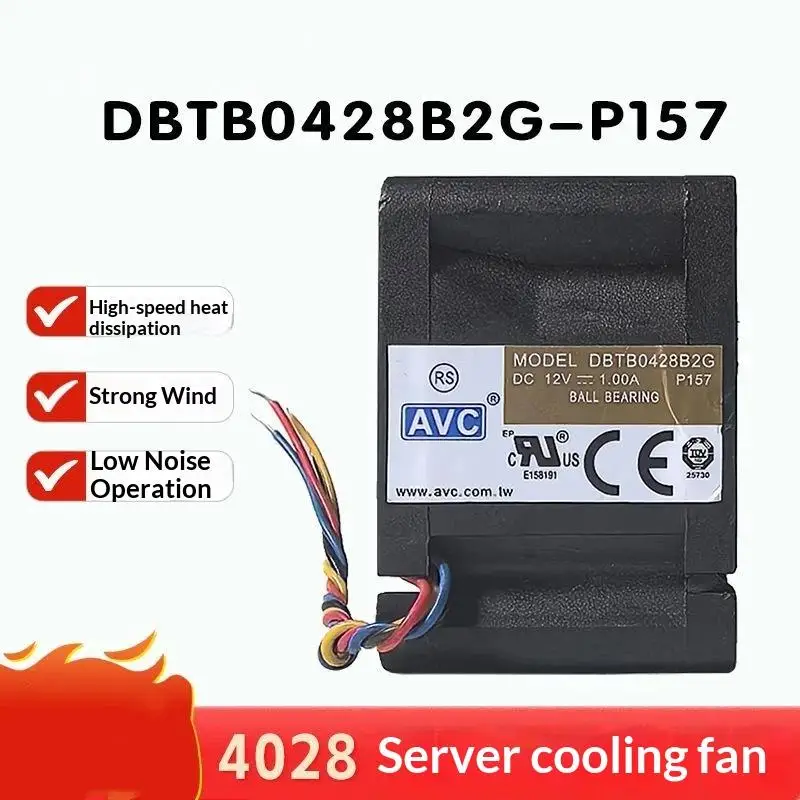 New1Pc 4028 12V 1A DBTB0428B2G High Speed Server Fans 40*40*28mm Dual Ball Bearing 4-wire PWM