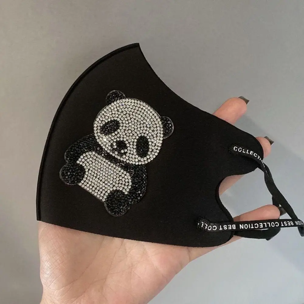 Anti-uv Diamant Maskers Nieuwe Wasbare Herbruikbare Ijs Zijde Masker Huidvriendelijk Ademend Rijden Gezichtsmasker Vier Seizoenen